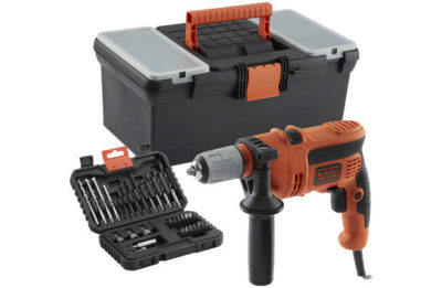 Black & Decker Corded Drill with 32 piece Drill Bit Set